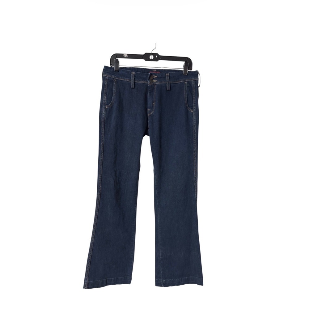 Levis 545 Jeans Womens 10 Medium Dark Wash Double Button Stretch Denim Indigo‎
